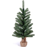 ic winterworld Künstlicher »Tannenbaum, künstlicher Christbaum«, Nordmanntanne, Weihnachtsdeko mit Jutebeutel um den Betonfuß, grün