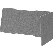 Hammerbacher Akustik-Tischtrennwand, grau 143,5/136,0 x 60,5 cm, 1 St.
