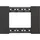 Legrand Abdeckrahmen KA4803KG Schwarz