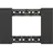 Legrand Abdeckrahmen KA4803KG Schwarz