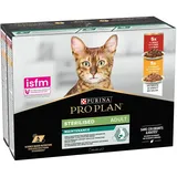Purina Pro Plan Feline Sterilisierte Katze Rind-und Hühnerfutter 10x85g 4 Einheiten - Multicolor - One Size