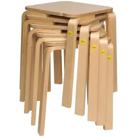 Erzi Hocker Holz 30 x 48 x 30 cm Braun