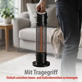 Alpina Infrarot Heizstrahler 0,8 kW Schwarz