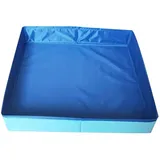 Whrcy Hundepool Klein | PVC Faltbarer Hundepool Faltbare Hundebadbadewanne Quadratischer Form Für Welpen Und Katzen | Hinterhof Garten Terrasse Outdoor Erfrischung Sommer Wasserspiel,50 X 50 X 10 cm