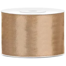 Partydeco Satin Geschenkband Helles Gold 25 m