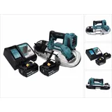 Makita DPB 183 RG Akku Bandsäge 18 V 66 mm Brushless + 2x Akku 6,0 Ah + Ladegerät