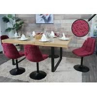 MCW 6er-Set Esszimmerstuhl MCW-A60, Küchenstuhl Stuhl Drehstuhl, Stahl MVG