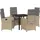 vidaXL Garten Essgruppe 5-tlg. Beige