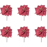 Creativ green Winterliche Kunstpflanze 56 cm rot