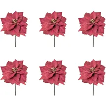 Creativ green Winterliche Kunstpflanze 56 cm rot