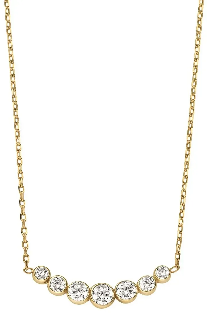 Halskette 22-244 mit Anhänger Zirkonia Gelbgold 333