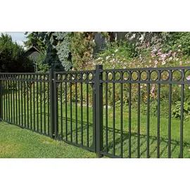 GAH Alberts Zauneinzeltür Circle 96,5 x 100 cm schwarz