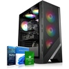 Gaming PC Cobra V AMD Ryzen 5 5600X, 32GB DDR4, AMD Radeon RX 7600 8 GB, 1TB SSD, 2TB HDD, WLAN, Windows 11,