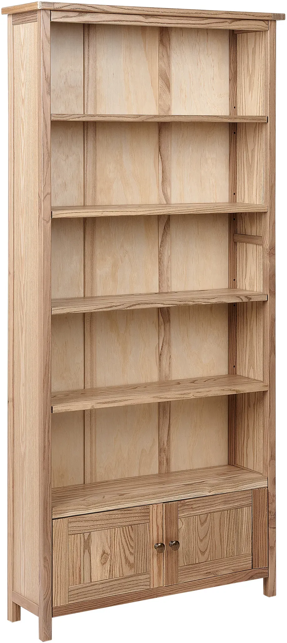 Bücherschrank Holz Heller Holzfarbton SALTON