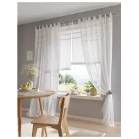 Heine Bändchenrollo 80 x 130 cm transparent/weiß