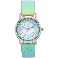Tom Tailor 2100708 0 mm Kunstledergehäuse Glitzer Rainbow Armband Rosa