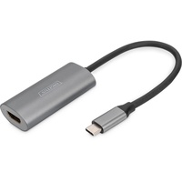 Digitus USB-C - HDMI Adapter, 20 cm 8K/60Hz, Silber,