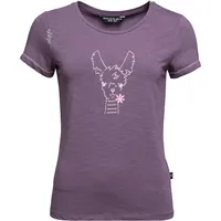 Chillaz Gandia Happy Alpaca T-Shirt Damen, dark violet (0609)