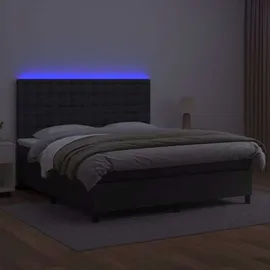 vidaXL Boxspringbett 180 x 200 cm Schwarz