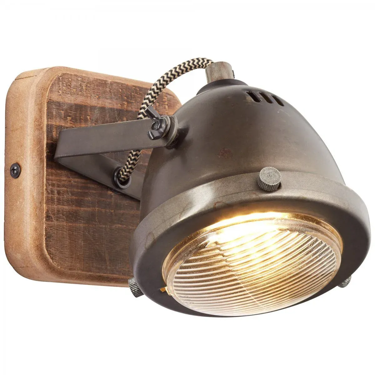 Brilliant Wandspot Carmen Wood GU10 max. 5W schwenkbar