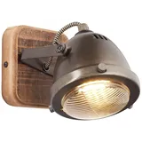 Brilliant Wandspot Carmen Wood GU10 max. 5W schwenkbar