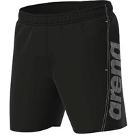 Arena Herren Fundamentals Logo Boxer Swim Trunks, Black-white, S