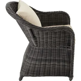 Tectake Aluminium Rattan Set Zürich 3-tlg. natur