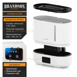 Brandson Aroma Diffuser Luftbefeuchter 3 l weiß