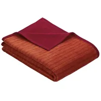 IBENA Fano Kuscheldecke 100 x 150 cm rot/orange