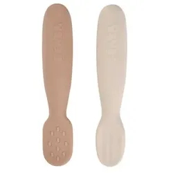 BEABA® Lernlöffel 2er Set aus Silikon Pralin
