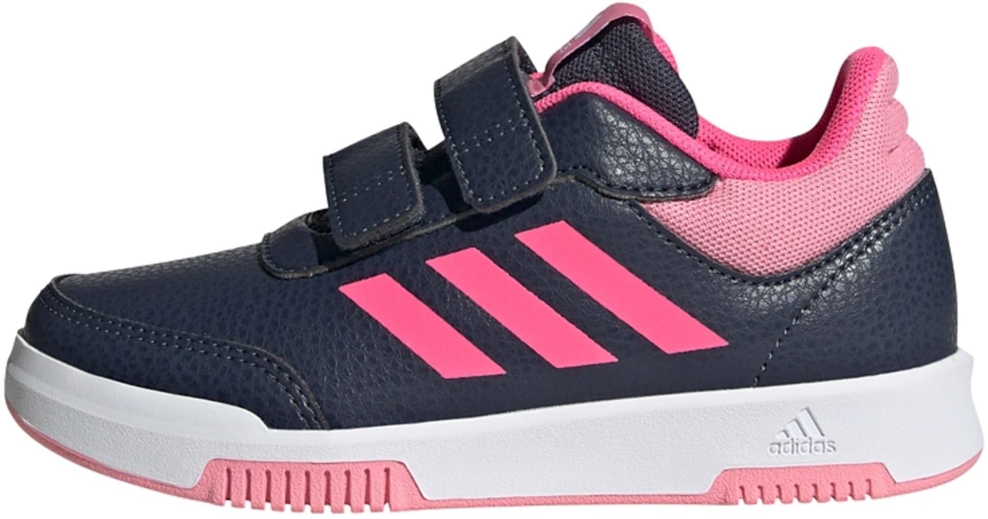 adidas Tensaur Hook and Loop Shoes-Low (Non Football), Shadow Navy/Lucid pink/Bliss pink, 38 2/3 EU