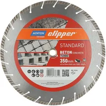 NORTON Clipper Diamantscheibe Standard Beton Turbo Ø350 mm