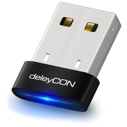 deleyCON deleyCON USB 4.0 Bluetooth Adapter Stick – Plug & Play – EDR – Win 10 Bluetooth-Adapter