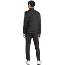 adidas Herren 3 Streifen Trainingsanzug schwarz, S