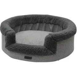 Nobby Hundebett Jasin oval - Hundekörbchen Softplüsch, Bezug abnehmbar (Größe: M)