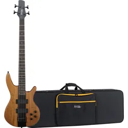 Rocktile Pro LB104-N LowBone E-Bass Natural Softcase Set