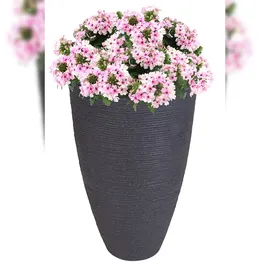 Jelenia Plast Rillentopf Ø 27,5 x 43,5 cm anthrazit