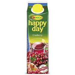 Happy Day Fruchtsaftgetränk Cranberry mind. 30 % Fruchtgehalt Tetra Pack 6 x 1 l (6 l)