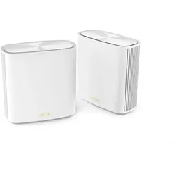 ASUS ZenWiFi XD6S AX5400 2er Set Weiß kombinierbarer Router Home Mesh Dual-Band Mesh WiFi 6 System