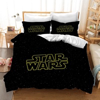 Fgolphd Star Wars Bettwäsche Mit Kissenbezug,Reversible Pattern 100% Mikrofaser, 3D-Digitaldruck Bettbezug Allgemein Für Kinder Und Erwachsene (135 x 200 cm,13)