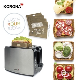 KORONA Toaster mit Toasttaschen