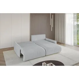 altdecor Ecksofa Cord 2-Sitzer Grau