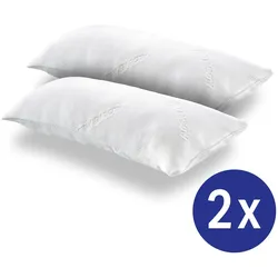 2 x CloudComfort Viskoelastik Komfort-Schlaf-Kissen 40 x 80 cm