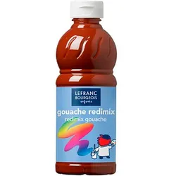 LEFRANC BOURGEOIS Gouache Liquide Redimix Temperafarbe braun 500,0 ml