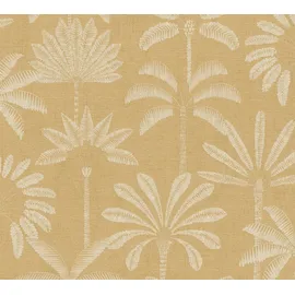 A.S. Création Cuba II Palmen Silhouette 10,05 m x 0,53 m gelb 34193