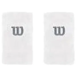 Wilson Extra Wide W Wristband Wh wh trade Wds, White/White/Trade Winds, Einheitsgröße EU