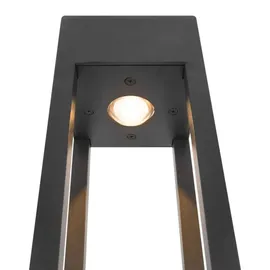 maytoni gmbh Elbe Außenpoller Metall 200 cm 25 W inkl. LED-Lampe grau