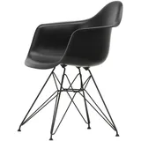 Vitra - Eames Plastic Armchair DAR RE, basic dark / tiefschwarz (Filzgleiter basic dark)