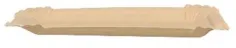 Verive Pappteller eckig, braun, 11 x 24 cm 402001 , 1 Packung = 250 Stück