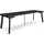 SKRAUT HOME Ausziehtisch 262 x 73 x 90 cm schwarz